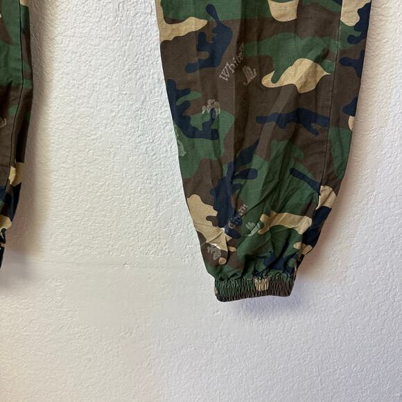 Off White Camo Jogger Pants Green Brown Size Large NWT - Picture 3 of 7